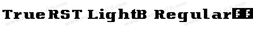 TrueRST LightB Regular字体转换